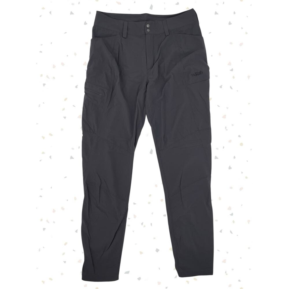 Rab Incline Light Pants Dark Gray Hiking Gorpcore Outdoors Camping Trek Size M